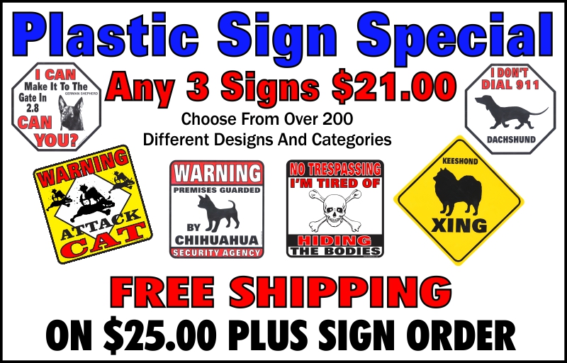 Sign Special Pricing